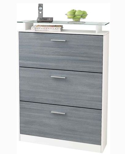 Scarpiera moderna Vela, scelta tra 13 colori design, per 24 paia di scarpe